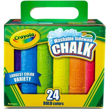 Crayola Sidewalk Chalk Assorted Colors 24 Count Multicolored