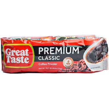 Great Taste Premium Instant Coffee Sticks 2g x 36's