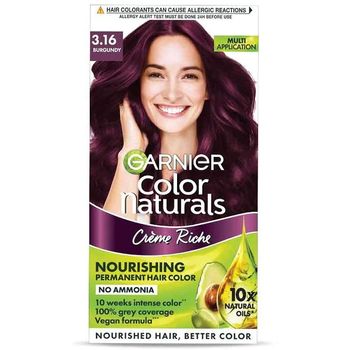 Garnier Color Naturals Creme Riche Nourishing Permanent Hair Color No Ammonia 70ml Plus 60g