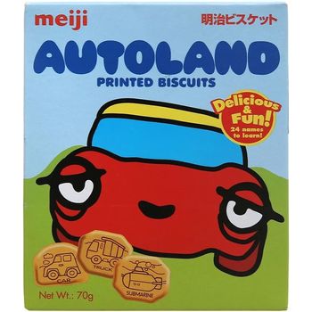 Meiji Autoland Printed Biscuits 70g