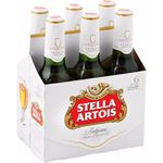 Stella Artois Beer Bottle 6 Pack 330ml