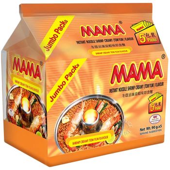 Mama Oriental Style Instant Noodles Shrimp Tom Yum Creamy 5 x 90g