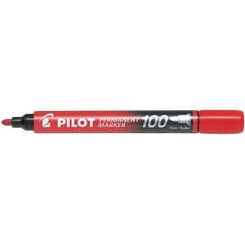 Pilot Permanent Marker Fine Sca100 Red