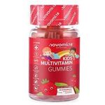 Novomins Nutrition Chewable Kids Multivitamin Gummies 13 Essential Vitamins 30 Strawberry Gummy
