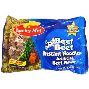 Lucky Me Instant Noodles Beef Na Beef 55g