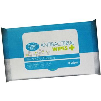 Tender Soft Antibacterial Wipes 8 sheets