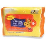 Pureen Baby Wipes Fragrance Free orange 2x30s