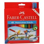 Faber-Castell 48C Watercolour Pencils Set With Sharpener And Brush