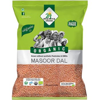 24 Mantra Organic Masoor Dal Split 1kg
