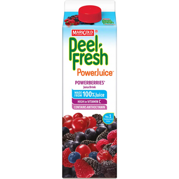 Marigold Peel Fresh No Sugar Added Powerberries Juice Drink