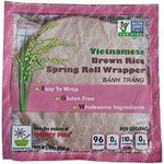 Star Anise Foods Nongmo Gluten Vietnamese Brown Rice Spring Roll Wrapper 237g
