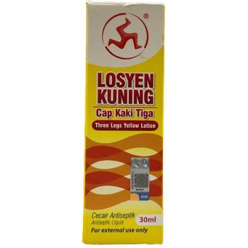 Three Legs Brand Losyen Kuning Yellow Lotion 30ml