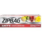 Lacy's Zipbag Quart Size 25 Bags