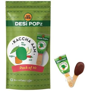 Go Desi Desi Popz Kaccha Aam 10 Pcs Pouch 80g
