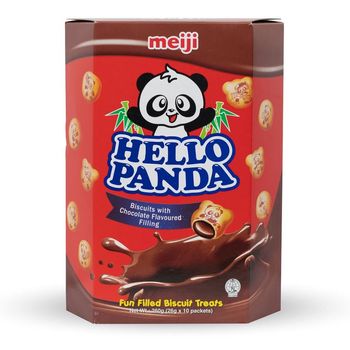 Meiji Hello Panda Biscuits with Chocolate Filling 260g