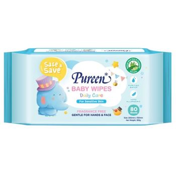 Pureen Baby Wipes Daily Care 80pcs