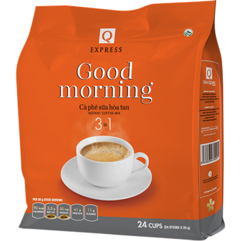 Tran Quang Good Morning Ca Phe Sua Hoa Tan Instant Coffee Mix 480g