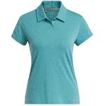 Adidas Women Golf Go-To Heathered Golf Polo Shirt Arctic Fusion Mel