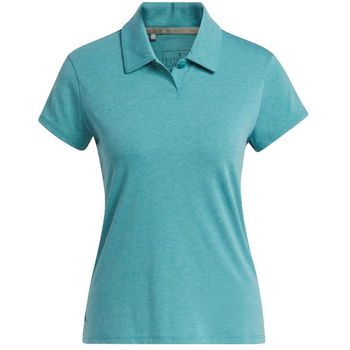 Adidas Women Golf Go-To Heathered Golf Polo Shirt Arctic Fusion Mel