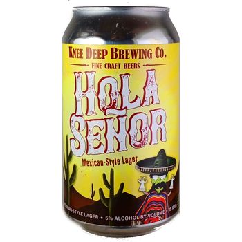Knee Deep Hola Senor Mexican Lager 355ml