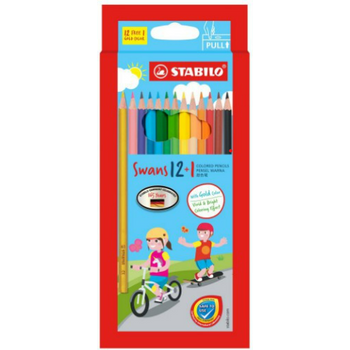 Stabilo Swans 12+1 Coloured Pencils 1870/13