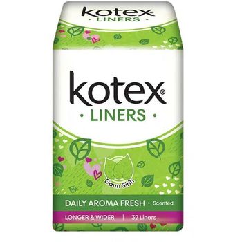 Kotex Panty Liner Betel Leaf Daily Aroma Fresh Scented Long And Wide Contents 16