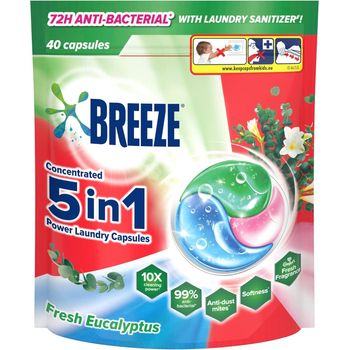 Breeze Fresh Eucalyptus 3-in-1 Power Laundry Capsules 420g