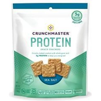 Crunchmaster Protein Snack Crackers Sea Salt 100g