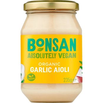 Bonsan Organic Garlic Aioli Vegan Dressing 235g