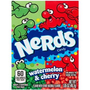 Nerds Watermelon And Wild Cherry Candy 1.65ounce Pack Of 36
