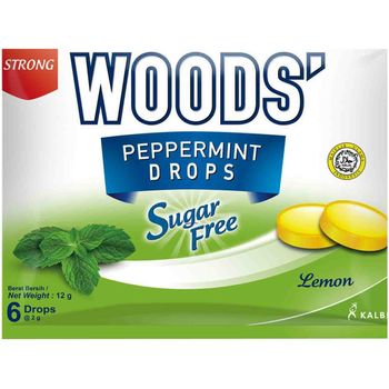 Woods' Peppermint Lozenges Lemon Sugar Free 6S