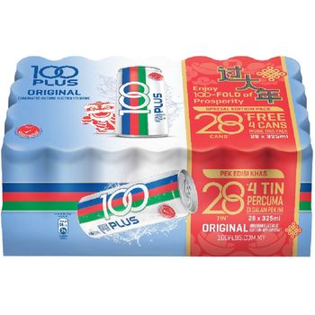 100 Plus can 325ml 28pcs