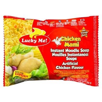Lucky Me Instant Noodles Chicken Mami Flavour 55g
