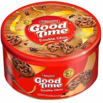 Arnott's Good Time Double Chocolate Tin Small 149g