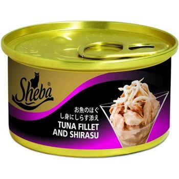 Sheba Cat Canned Food Tuna Fillet And Shirasu 85g