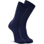 Foxriver Men's Girls Plus Size' Wick Dry Auras Ultra-lightweight Liner Crew Socks Dark Navy X-large