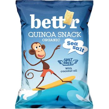 Bett'r Organic Quinoa Snack Sea Salt 50g