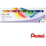 Pentel Oil Pastel 25 Colorsbox Phn25as