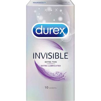 Durex Invisible Extra Lubricated Condom 10 Sachets