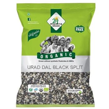 24 Mantra Organic Dal Urad Black Split Pouch 500g