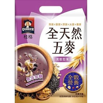 Quaker All Natural Full Grain Black Grain Nuts Sugar Free 200g