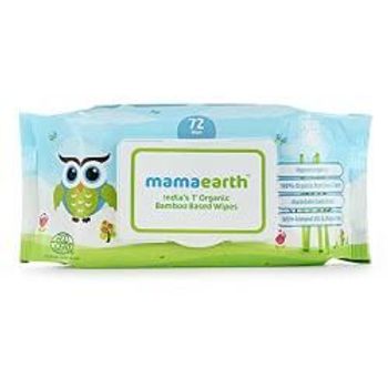 Mamaearth Indias First Organic Bamboo Based Baby Wipes 72 Wipes