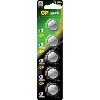 GP Batteries Lithium Coin Battery 3v 1 Pack Of 5 Cr2025