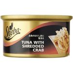 Sheba Cat Canned Food Tuna White Meat With Shredded Crab 85g