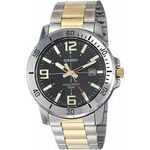 Casio Men's Japanese Quartz Stainless Steel Strap Gold 20 Casual Watch model Mtp-vd01sg-1bv
