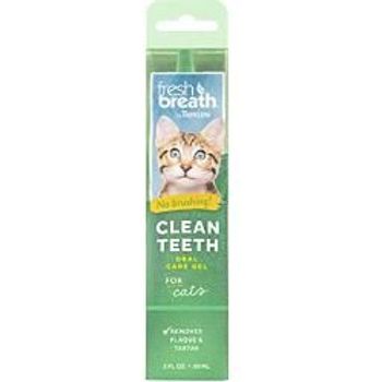 Tropiclean Fresh Breath By Tropiclean No Brushing Clean Teeth Dental And Oral Care Gel For Cats 60g Made In Usa