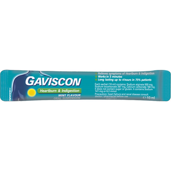 Gaviscon Liquid Sachets Peppermint 10ml