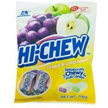 Hi-Chew Candy Bag Grape Green Apple Flavor 100g