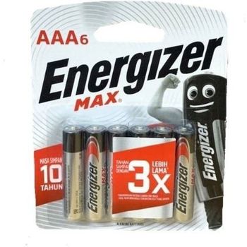 Energizer Alkaline Battery Max AAA Pack Of 6