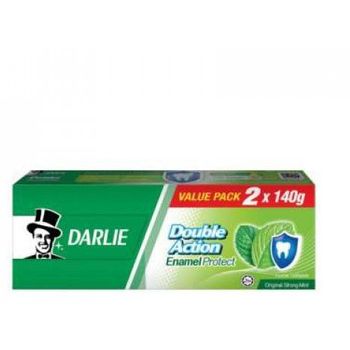Darlie Double Action Enamel Protect Strong Mint Toothpaste 2pcs 140g